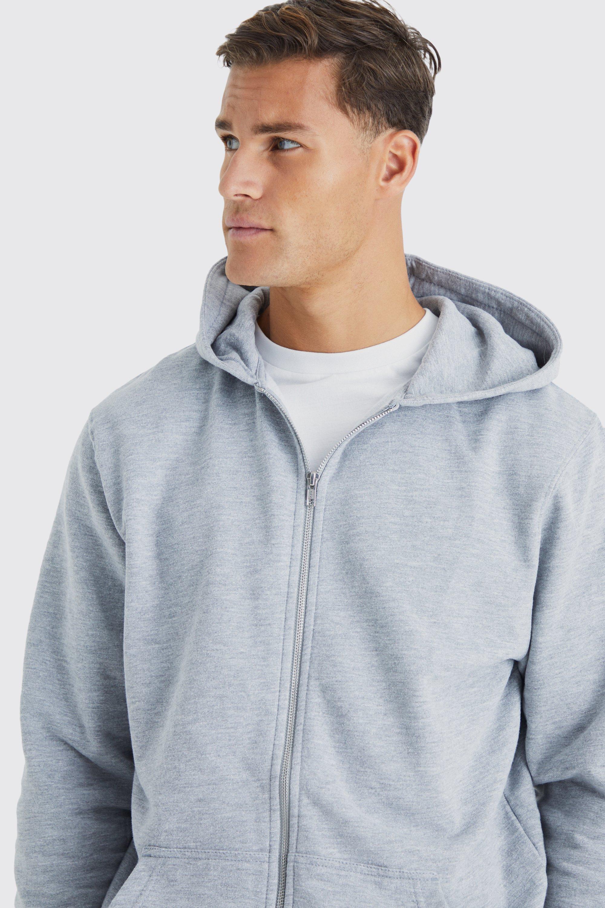 Mens tall cheap zip hoodie